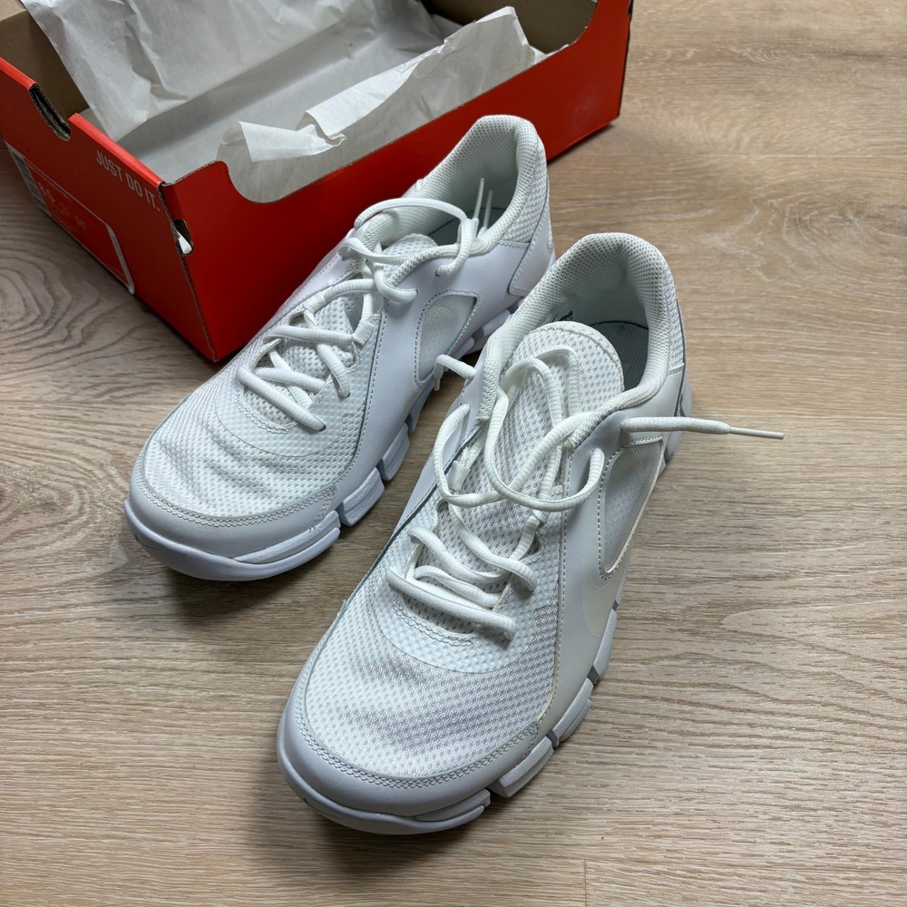 Nike White Men's Breathable Mesh Athletic Sneakers